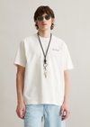 Marc O'Polo T-shirt oversized, Heren, wit, S, 100% Katoen