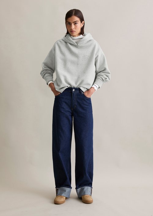 Hoodie regular — Stone Melange