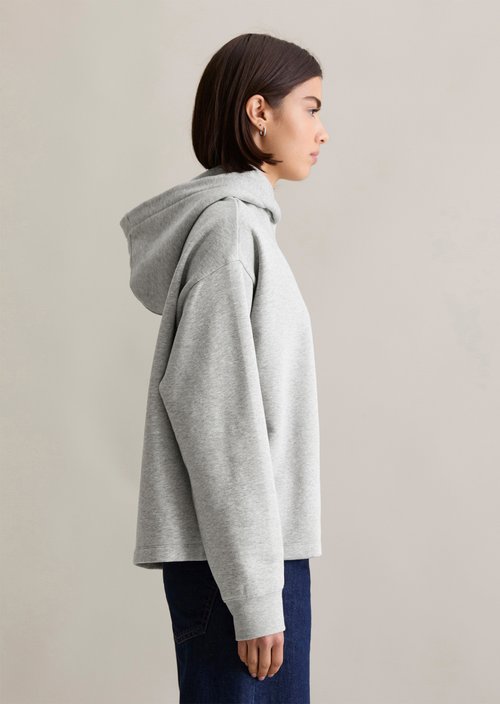 Hoodie regular — Stone Melange
