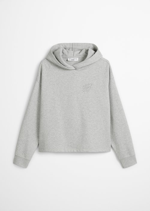 Hoodie regular — Stone Melange