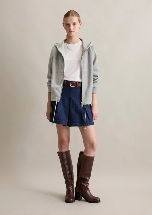 Sweat jacket regular — Stone Melange