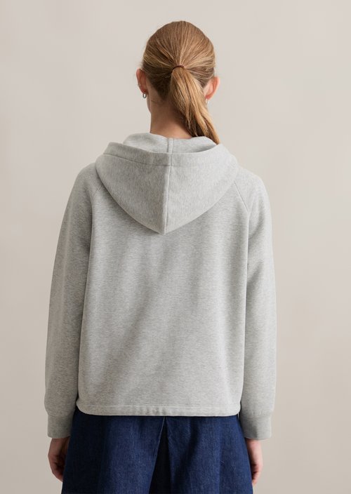 Sweat jacket regular — Stone Melange