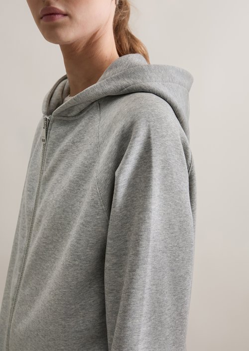 Sweat jacket regular — Stone Melange