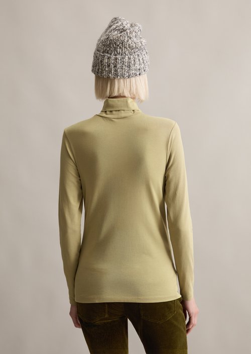 Turtleneck longsleeve slim — Artichoke Leaf