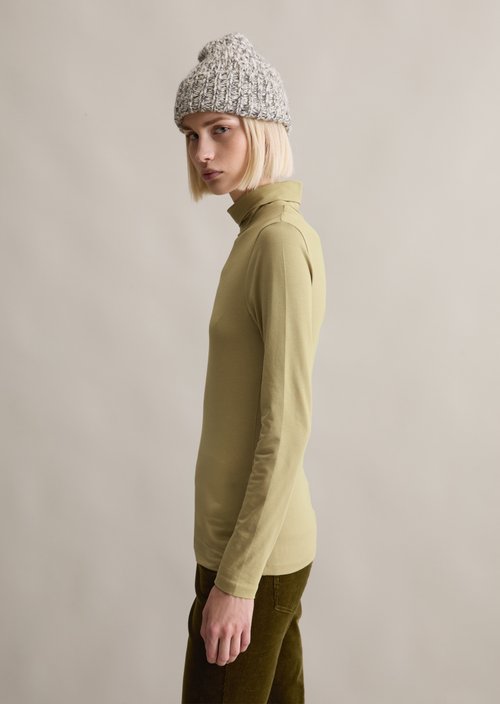 Turtleneck longsleeve slim — Artichoke Leaf
