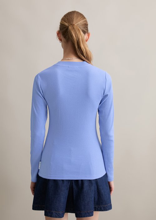 Longsleeve slim — Lake Blue