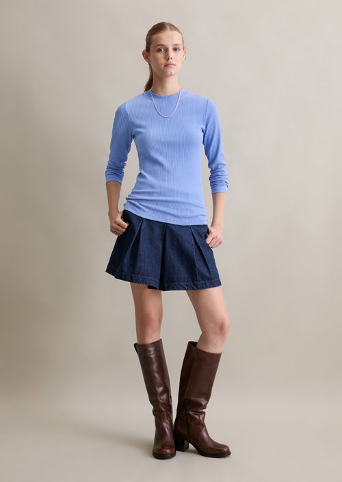Longsleeve slim — Lake Blue