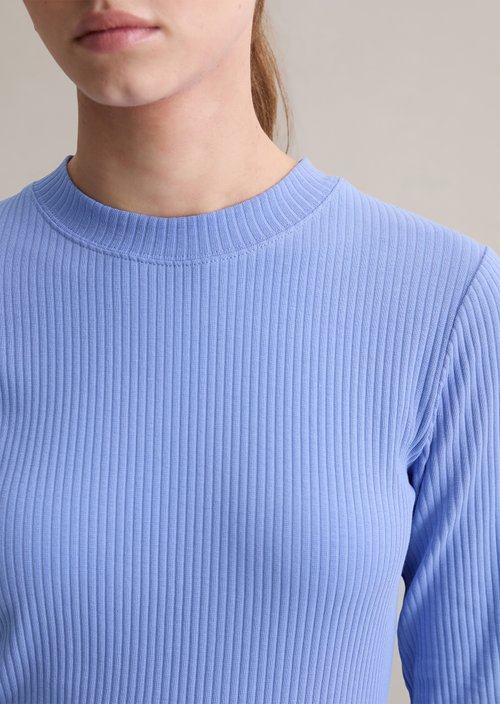 Longsleeve slim — Lake Blue