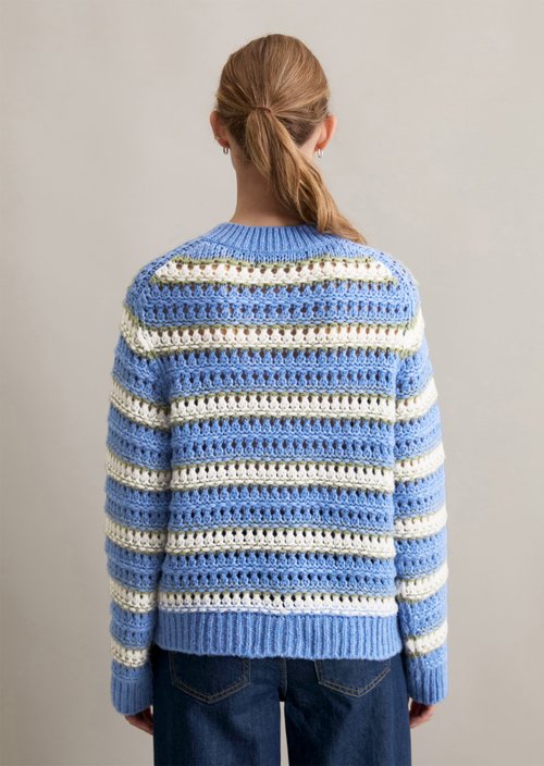 Cardigan regular — Medium Blue