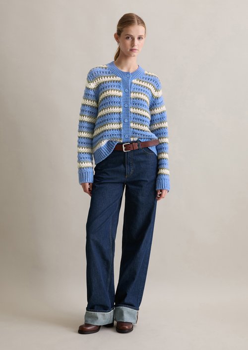 Cardigan regular — Medium Blue
