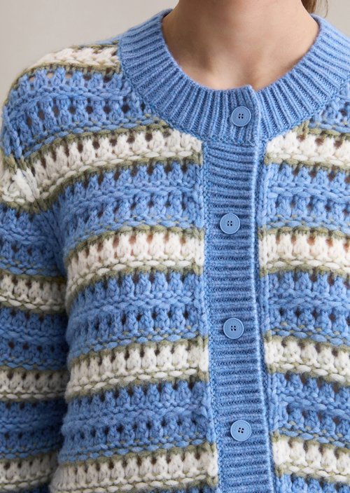 Cardigan regular — Medium Blue