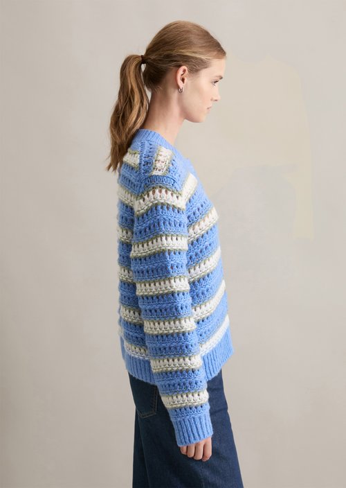 Cardigan regular — Medium Blue