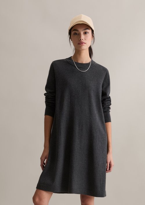 Relaxed knit dress — Anthra Melange