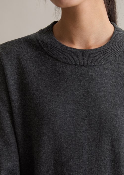 Relaxed knit dress — Anthra Melange