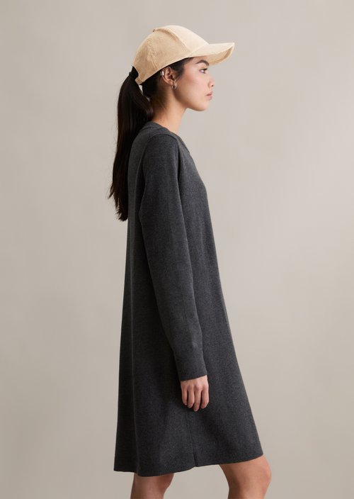 Relaxed knit dress — Anthra Melange