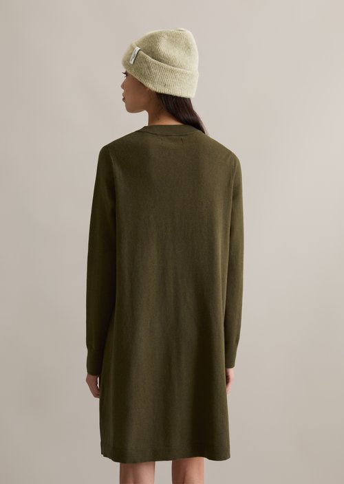 Relaxed knit dress — Dark Green Melange