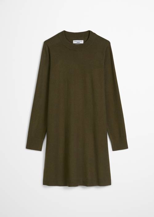 Strickkleid relaxed aus weichem Baumwolle-Mix grün Minikleider
