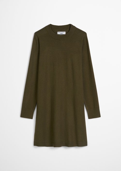 Relaxed knit dress — Dark Green Melange