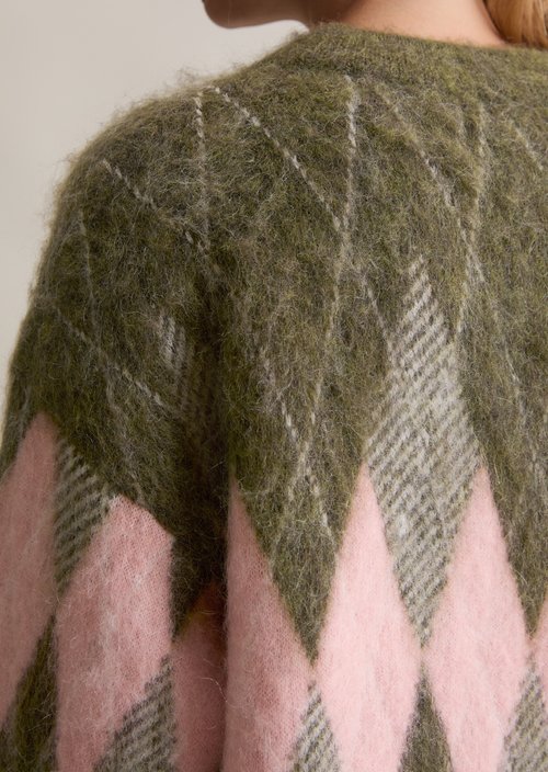 Relaxed knit sweater — Dark Green