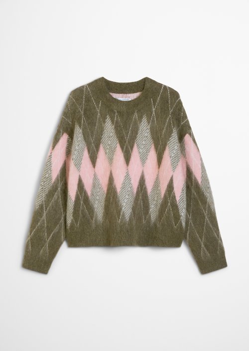 Relaxed knit sweater — Dark Green