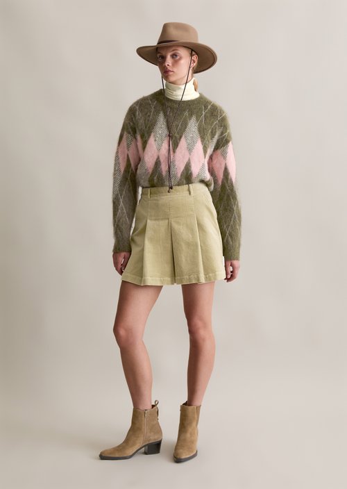 Relaxed knit sweater — Dark Green