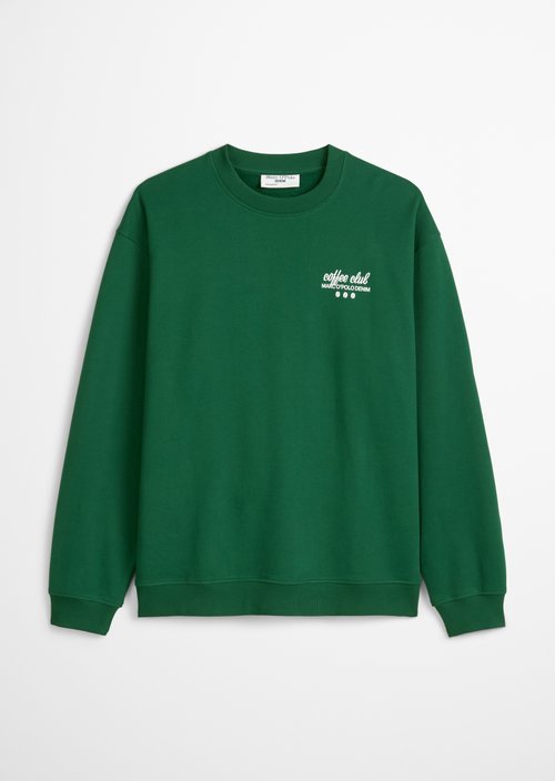 Relaxed sweatshirt — Rich Emerald