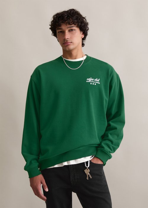 Relaxed sweatshirt — Rich Emerald