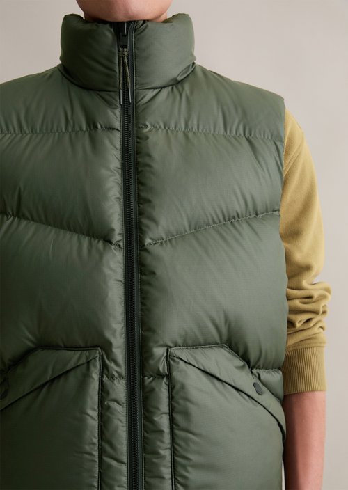 Regular puffer down vest — Pineneedle