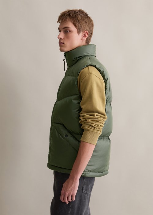 Regular puffer down vest — Pineneedle