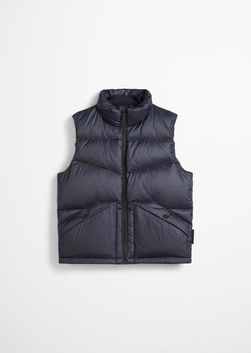 Regular puffer down vest — Blue Depths