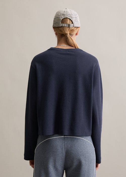 Relaxed longsleeve — Blue Depths