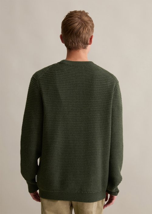 Wool sweater relaxed — Pineneedle (alternate view)