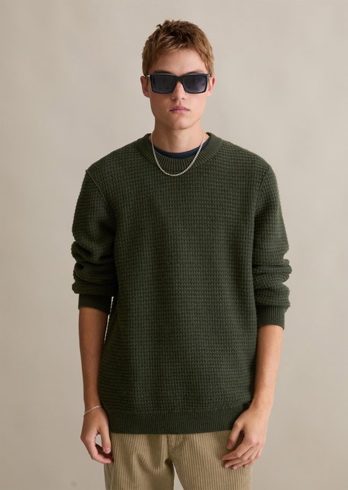 Wool sweater relaxed — Pineneedle