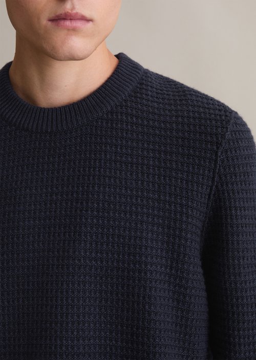 Wool sweater relaxed — Blue Depths
