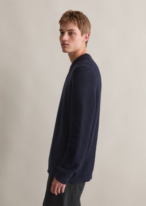 Wool sweater relaxed — Blue Depths