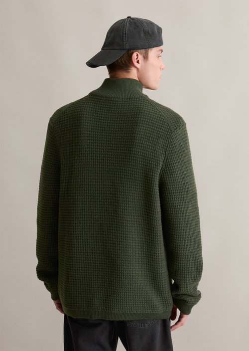 Relaxed knit troyer — Pineneedle