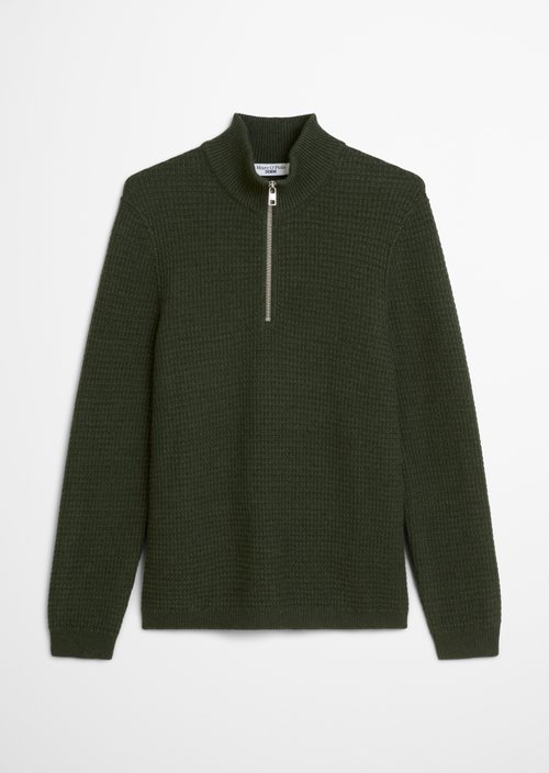 Relaxed knit troyer — Pineneedle