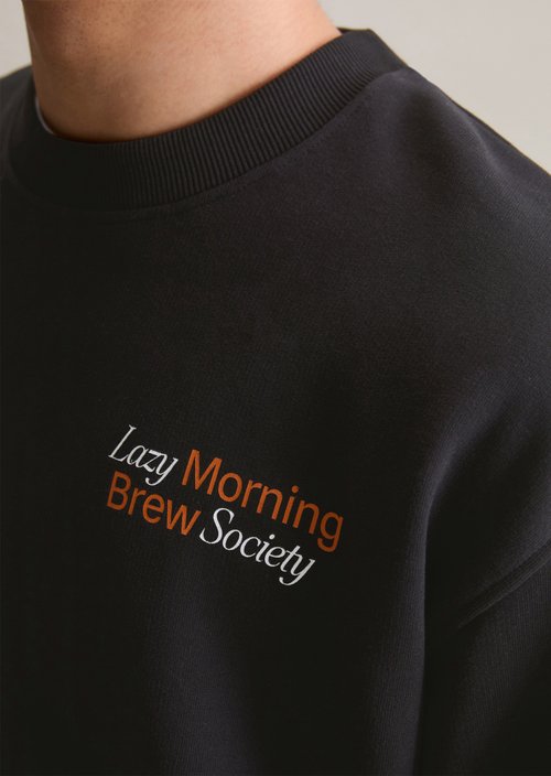 Relaxed sweatshirt — Black
