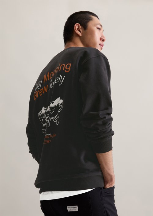 Relaxed sweatshirt — Black