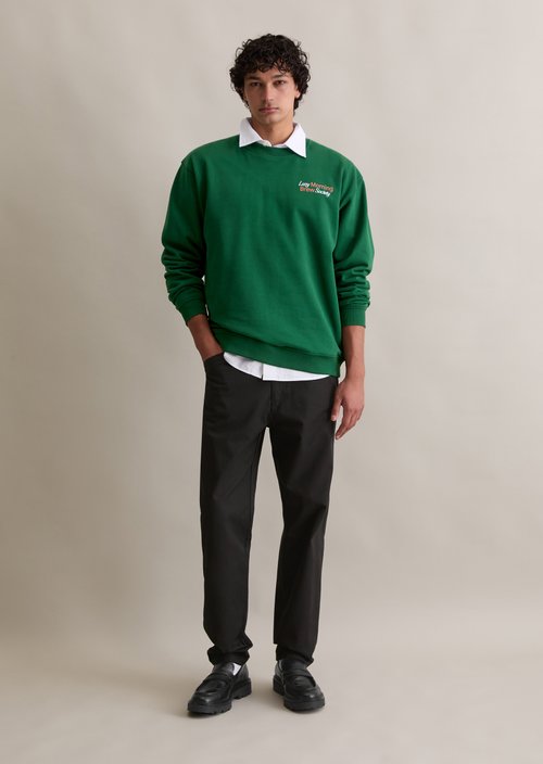 Relaxed sweatshirt — Rich Emerald