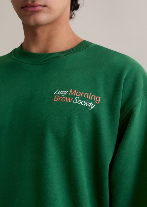 Relaxed sweatshirt — Rich Emerald