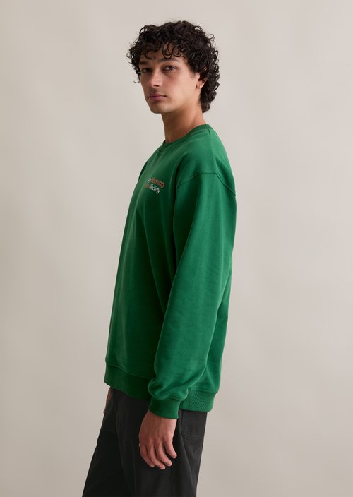 Relaxed sweatshirt — Rich Emerald