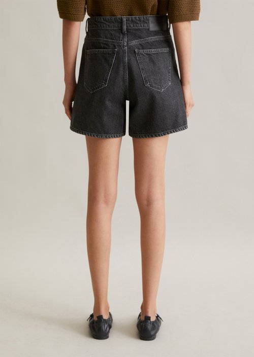Jeans shorts model Filda relaxed — Dark Grey