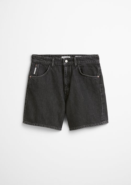 Jeans shorts model Filda relaxed — Dark Grey