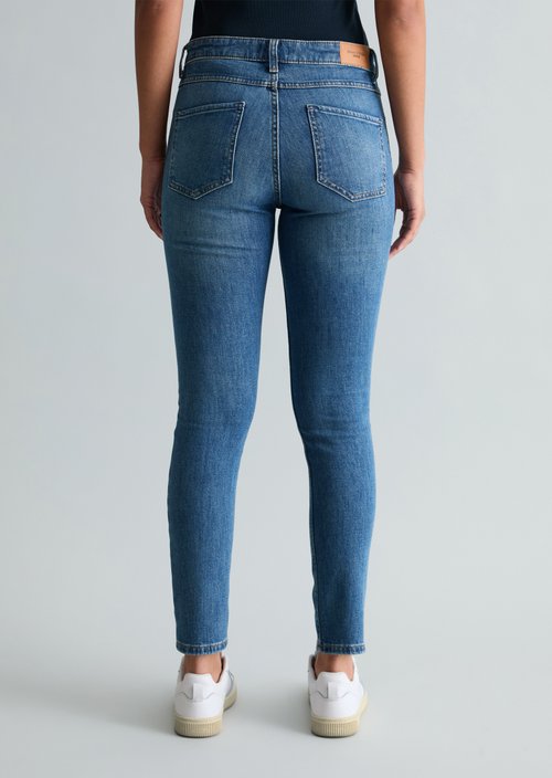 Jeans model Kaj skinny cropped — Medium Blue