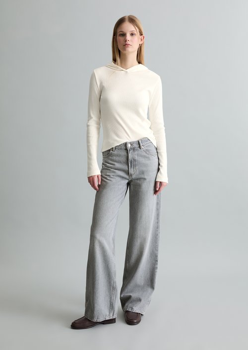 Jeans model Tomma wide — Light Grey