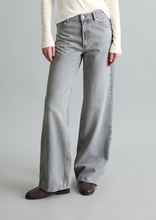 Jeans model Tomma wide — Light Grey