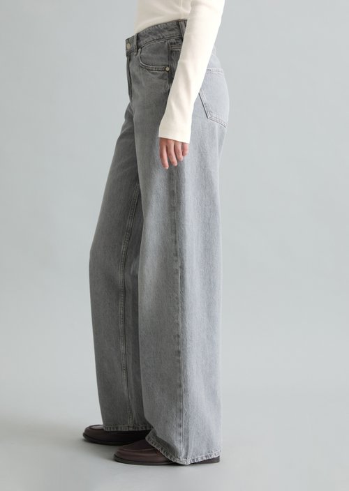 Jeans model Tomma wide — Light Grey