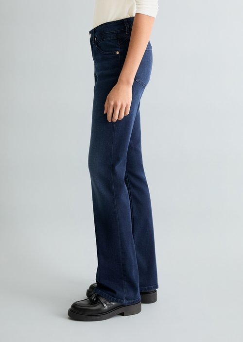 Jeans model Nella slim bootcut — Dark Blue