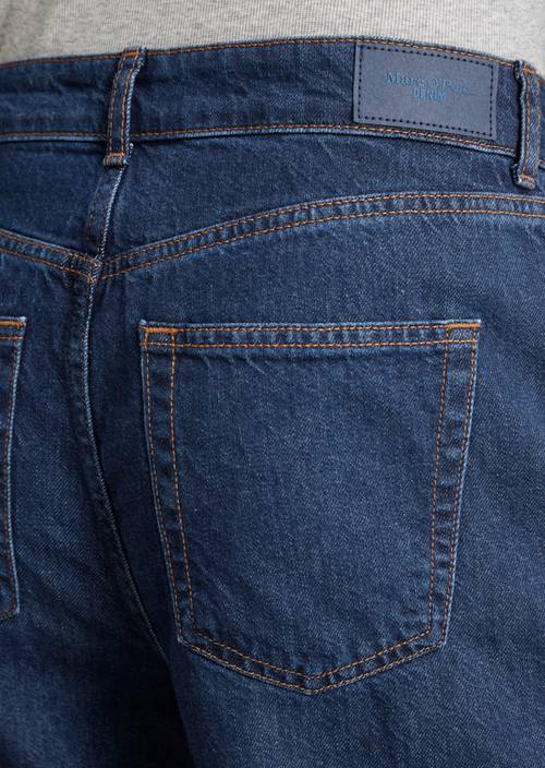 Jeans Model Anjo wide Dark Blue in Detailansicht